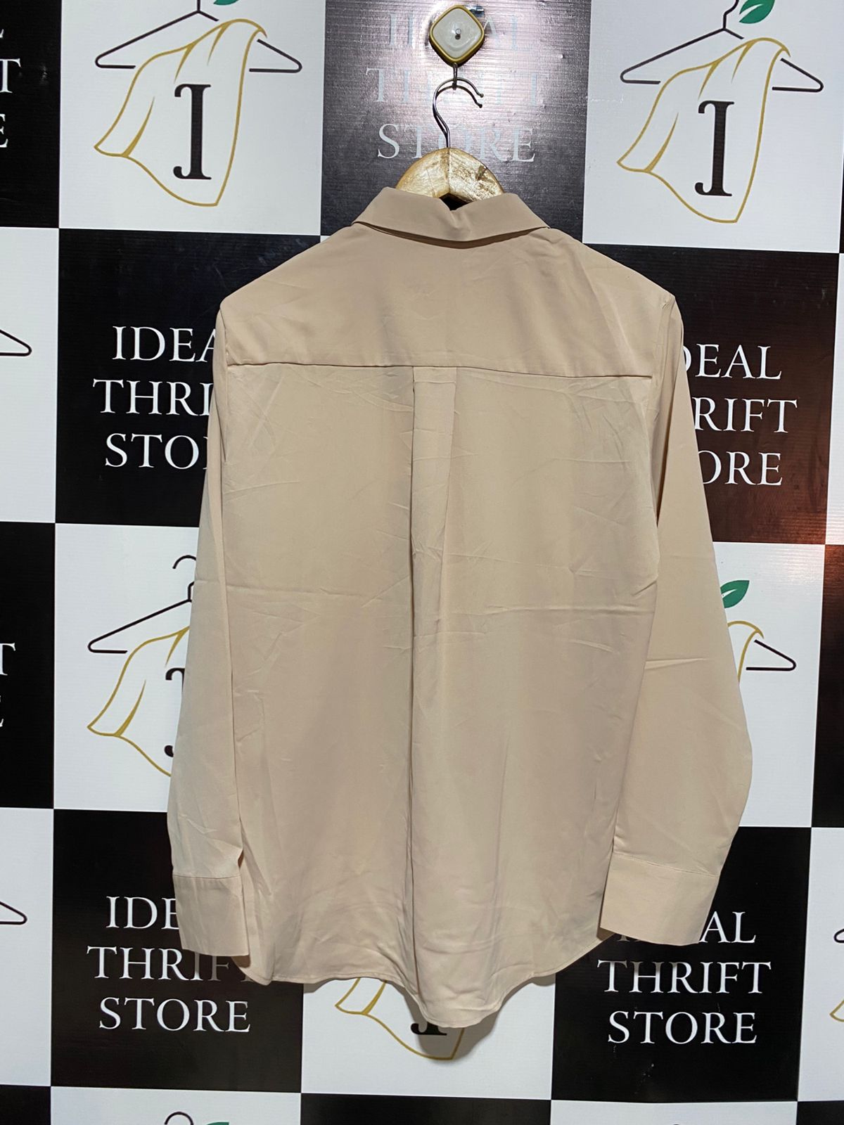 ICICLE |L| BUST 20| LUXURY SILK BLEND BUTTON-DOWN SHIRT