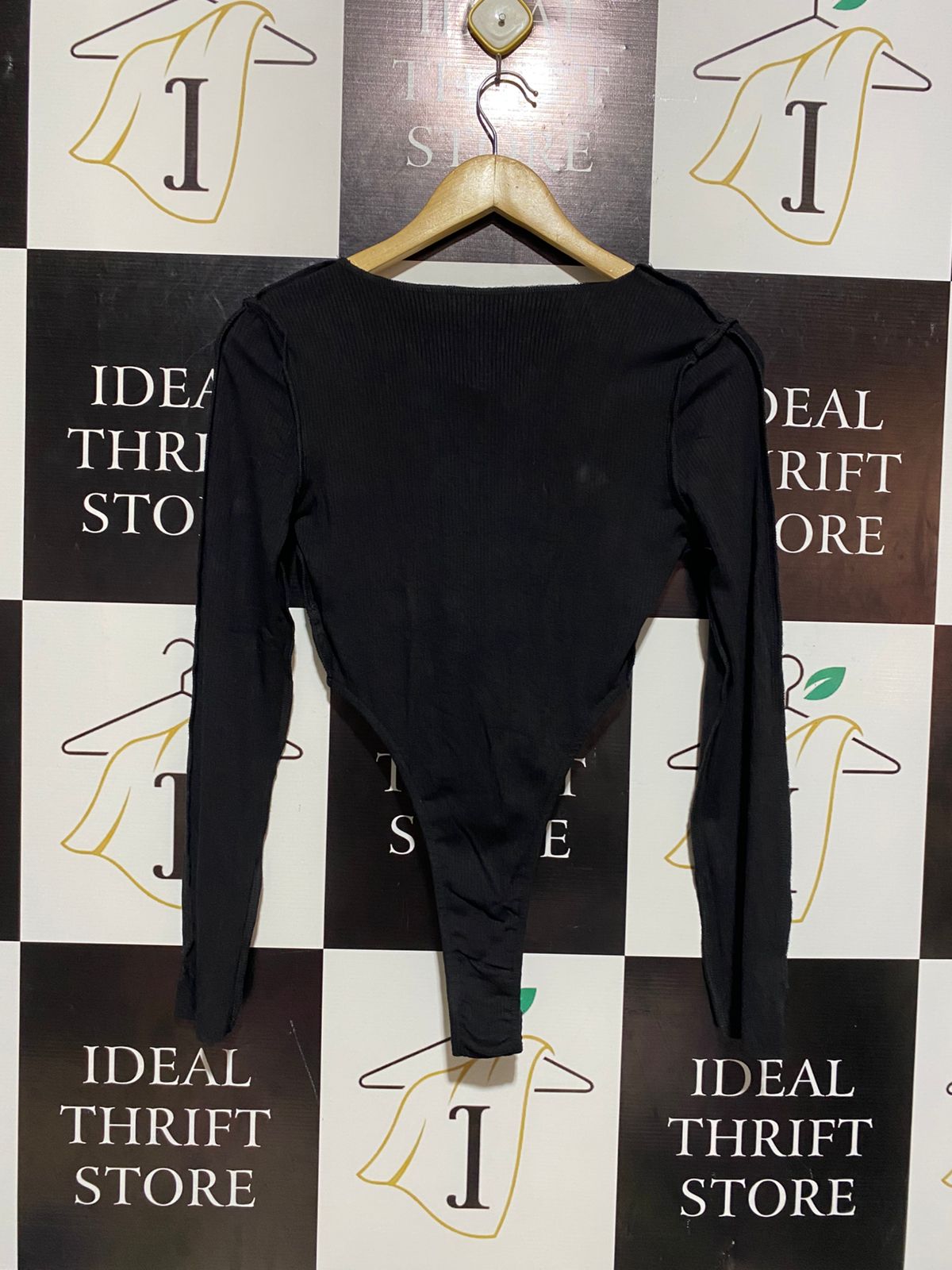 |S| BUST 16|LACE-UP RIBBED BODYSUIT