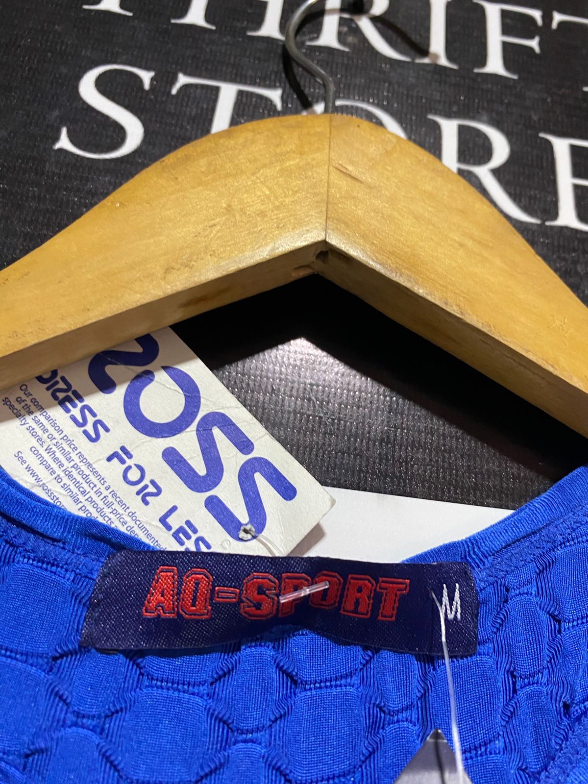 A.Q SPORT |M| BUST 14| BLUE HONEYCOMB TEXTURED SPORTS BRA