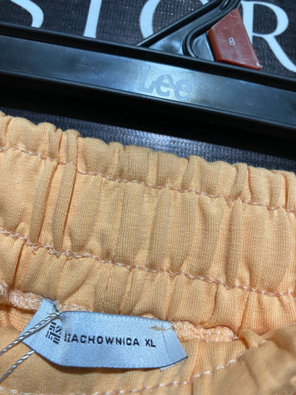 SZACHOWNICA |XL| WAIST 27| PEACH TRACK PANTS WITH WHITE SIDE STRIPE