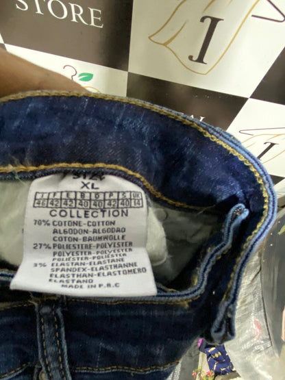 AD ORO |XL| WAIST 30| DARK WASH MID-RISE SKINNY JEANS