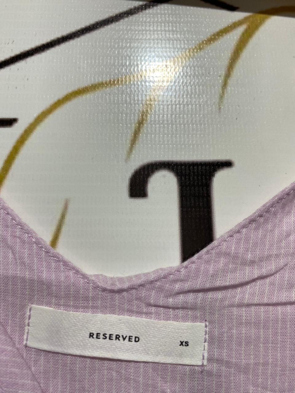 RESERVED |XS| BUST 16| PALE PINK TIE-SHOULDER LAYERED TOP