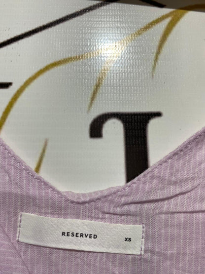 RESERVED |XS| BUST 16| PALE PINK TIE-SHOULDER LAYERED TOP