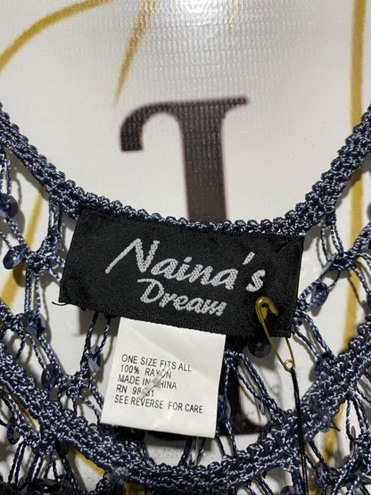 NAINAS DREAM |S| BUST 13| CROCHET KNIT MESH TANK TOP