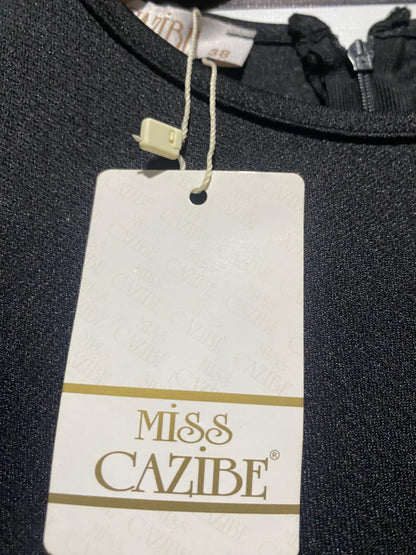 MISS CAZIBE |M| BUST 16| ELEGANT TAYLORY CLASSIC BLACK MAXI DRESS