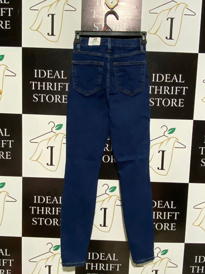 MNG |S| WAIST 24| LEE HIGH-WAISTED SKINNY JEANS IN DARK INDIGO