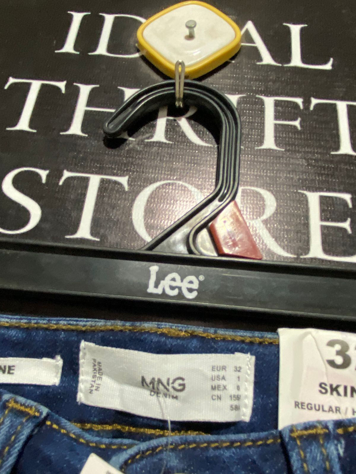 MNG |S| WAIST 24| LEE HIGH-WAISTED SKINNY JEANS IN DARK INDIGO