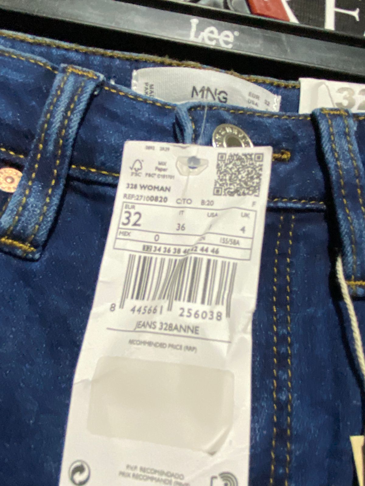 MNG |S| WAIST 24| LEE HIGH-WAISTED SKINNY JEANS IN DARK INDIGO