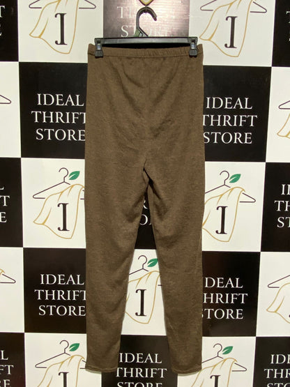 BOOHOO |M| WAIST 26| COZY BROWN MARLED DRAWSTRING JOGGERS