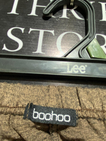 BOOHOO |M| WAIST 26| COZY BROWN MARLED DRAWSTRING JOGGERS