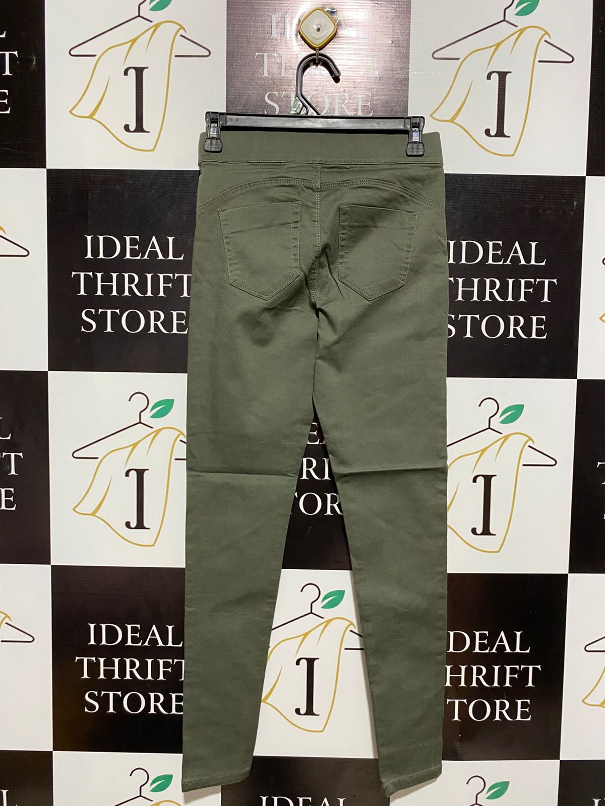 PRIMARK DENIM CO.|M| WAIST 26|  C7| OLIVE GREEN JEGGINGS