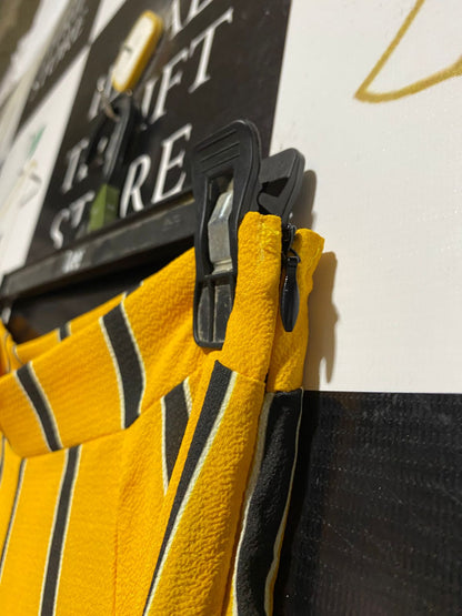 I SAW IT FIRST |M| WAIST 26| MUSTARD YELLOW STRIPED WIDE-LEG TROUSERS