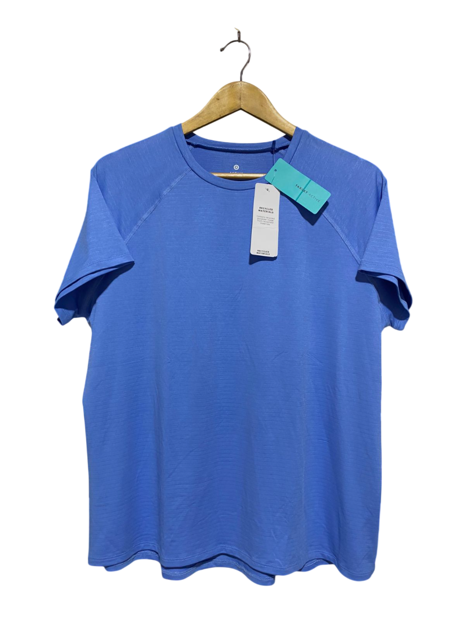 TARGET ACTIVE |L| BUST 23| B 12| PERIWINKLE BLUE RECYCLED MATERIALS TRAINING TEE