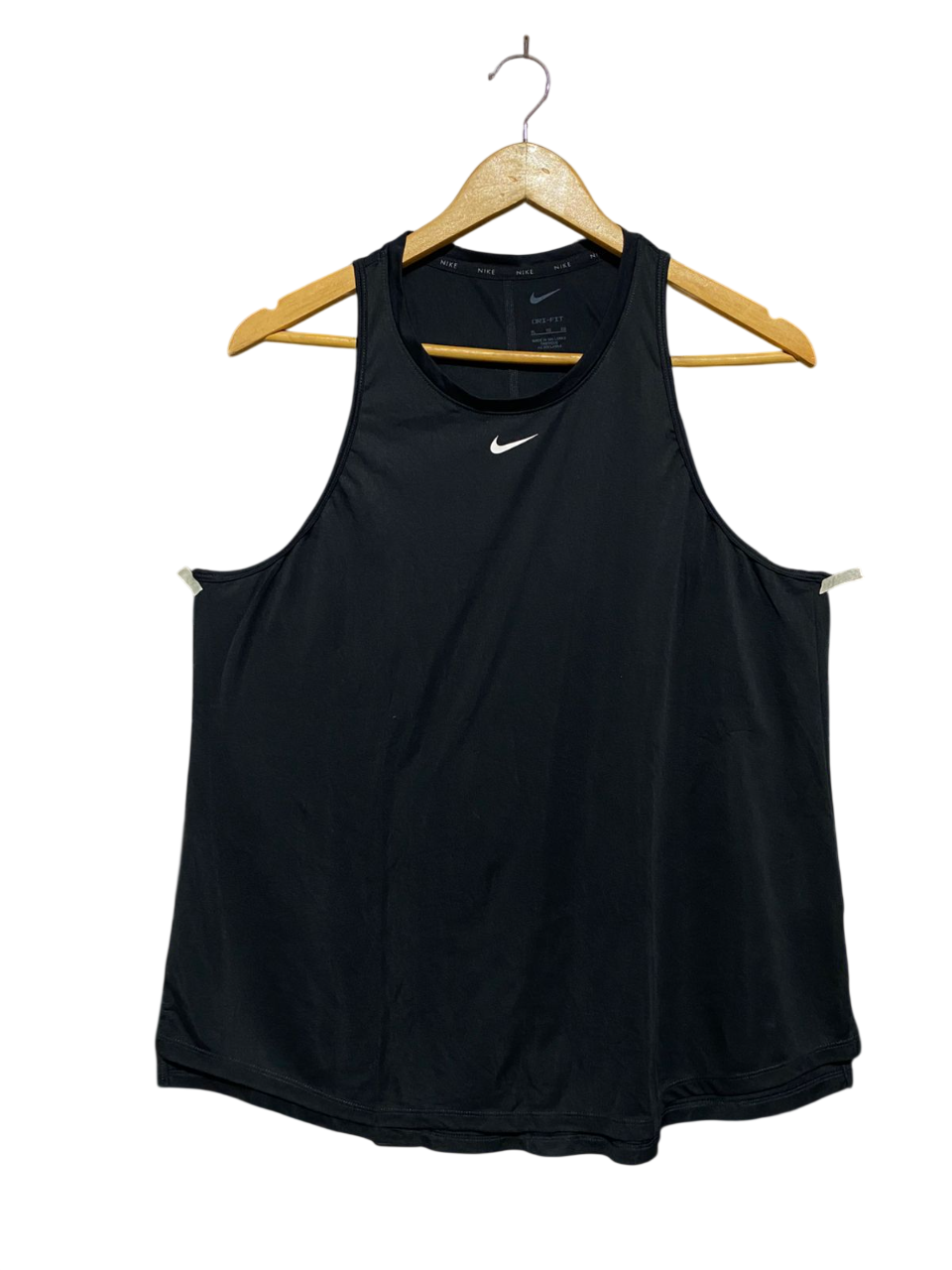 NIKE |XL| BUST 20| DRI-FIT BLACK SLEEVELESS TRAINING TANK TOP