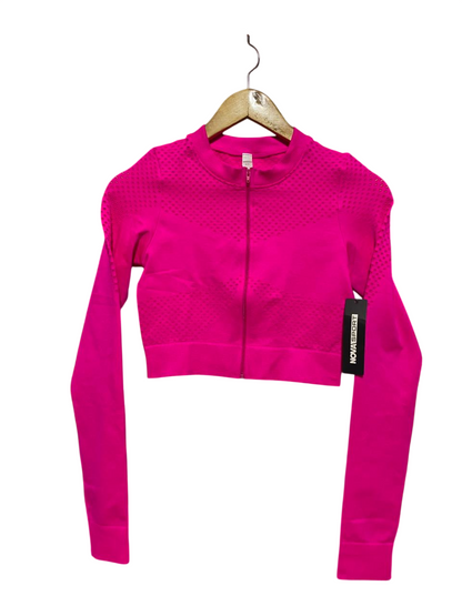 NOVA SPORT |S/M| BUST 14| SEAMLESS MESH ZIP-UP CROP JACKET