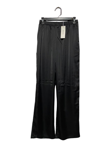 YH & CO |M| WAIST 26| BLACK SATIN WIDE-LEG LOUNGE PANTS