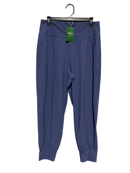 HALARA |L| WAIST 32| WOMEN’S DUSTY BLUE JOGGERS – HIGH-WAISTED ATHLEISURE PANTS WITH POCKETS