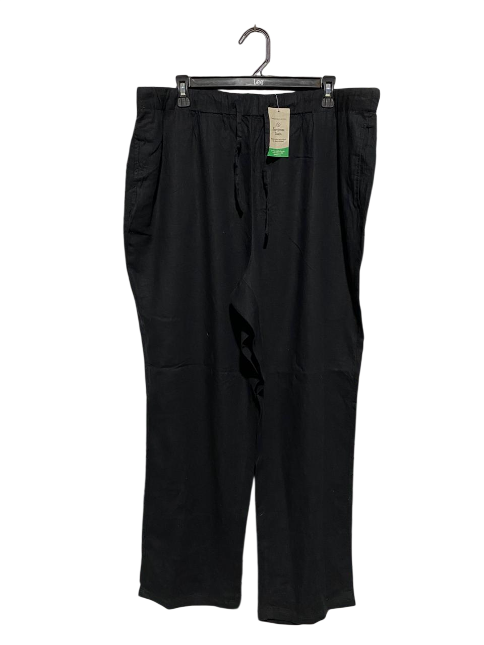 AVELLA |XXL| WAIST 40| WOMEN’S BLACK EUROPEAN LINEN BLEND PANTS