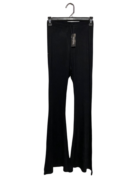BOOHOO |S| WAIST 24| C8| NEW WITH TAGS (NWT) WOMEN’S BLACK HIGH-WAISTED FLARE PANTS