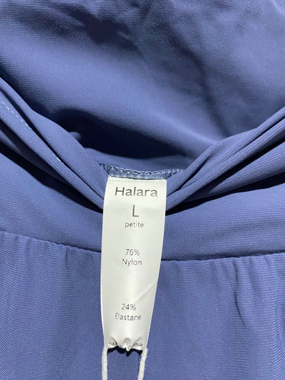 HALARA |L| WAIST 32| WOMEN’S DUSTY BLUE JOGGERS – HIGH-WAISTED ATHLEISURE PANTS WITH POCKETS