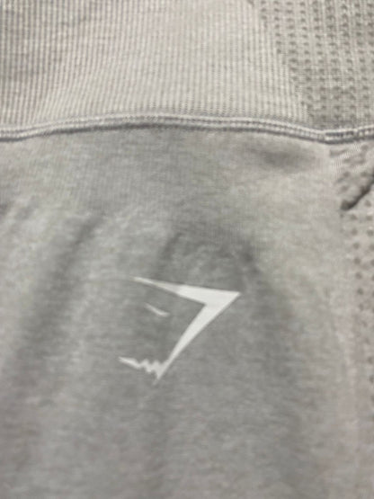 GYM SHARK |M| WAIST 26| WOMEN’S LIGHT GREY SEAMLESS LEGGINGS