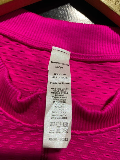NOVA SPORT |S/M| BUST 14| SEAMLESS MESH ZIP-UP CROP JACKET