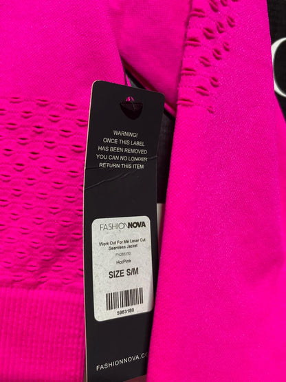 NOVA SPORT |S/M| BUST 14| SEAMLESS MESH ZIP-UP CROP JACKET