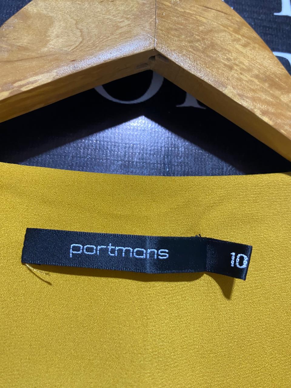 PORTMANS |L| BUST 19| MUSTARD YELLOW FLORAL MAXI DRESS