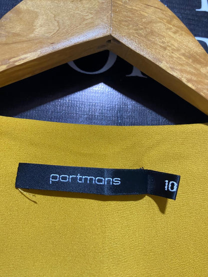 PORTMANS |L| BUST 19| MUSTARD YELLOW FLORAL MAXI DRESS