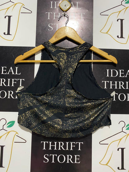 NIKE |S| BUST 17| GOLD SPECKLED SWOOSH CROP TANK