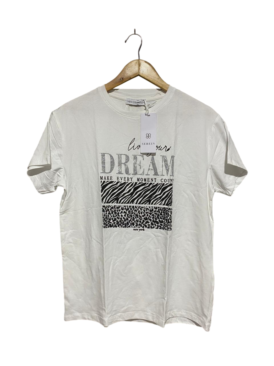 SEREIN |L| BUST 20|B14| LIVE YOUR DREAM GRAPHIC T-SHIRT