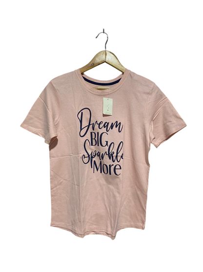 TIME TO DREAM |S| BUST 19| B12| DREAM BIG SPARKLE MORE GRAPHIC T-SHIRT