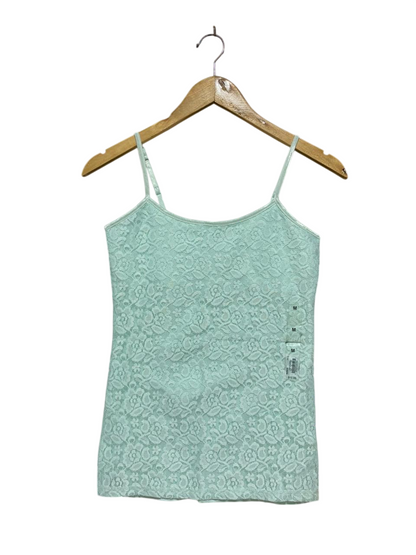PERFECT CAMI |M| BUST 15|C2|FULL LACE OVERLAY CAMISOLE TANK - MINT GREEN