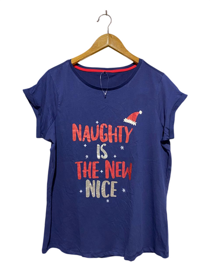 GEORGE |L| BUST 21| C1| NAVY BLUE CHRISTMAS T-SHIRT