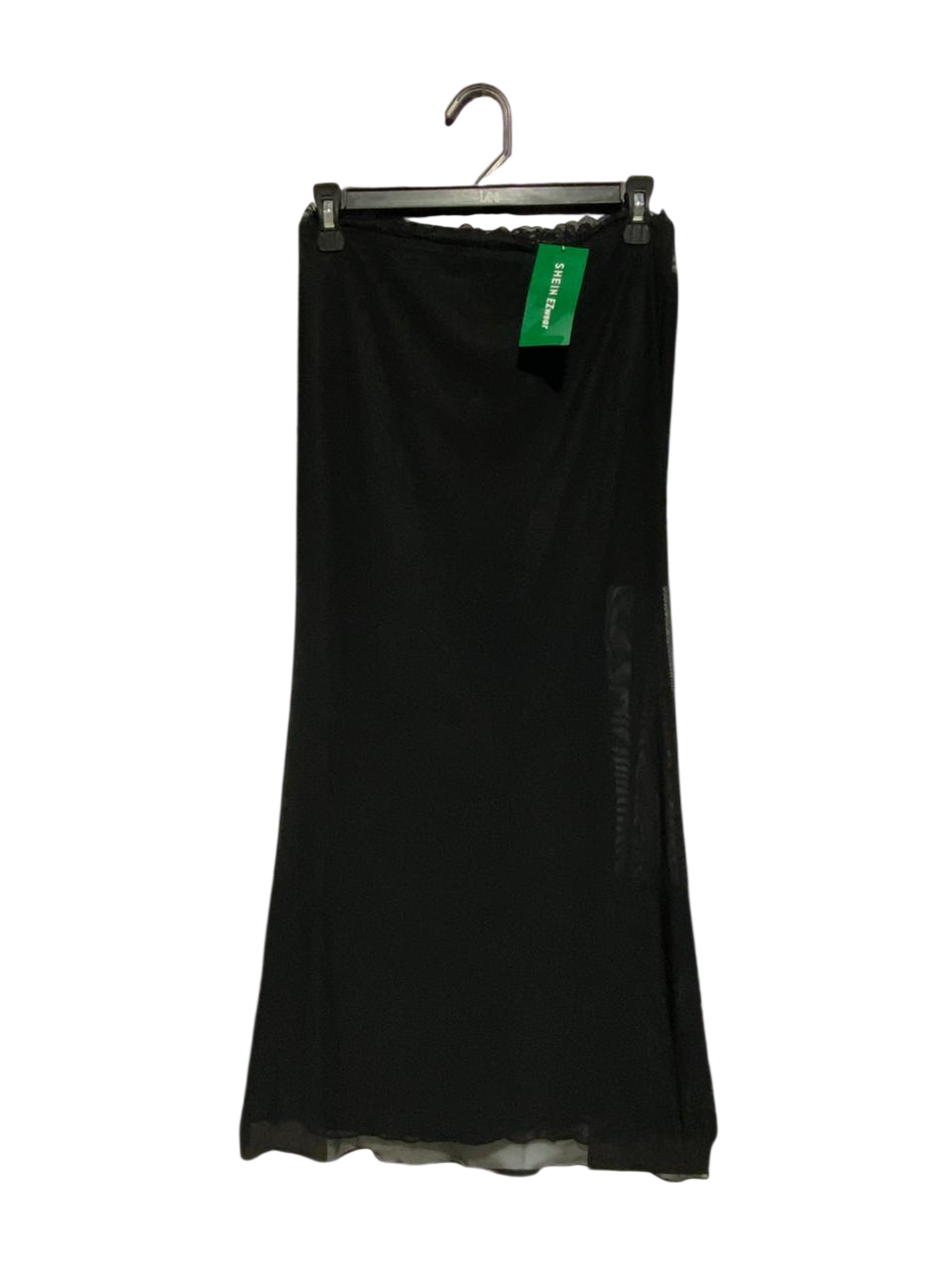 SHEIN |M| WAIST 28| EZWEAR BLACK MESH MAXI SKIRT