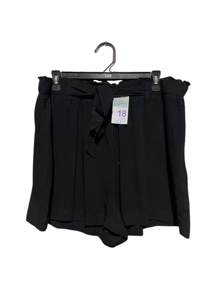 PRIMARK |XL| WAIST 36| BLACK PAPERBAG WAIST SHORTS
