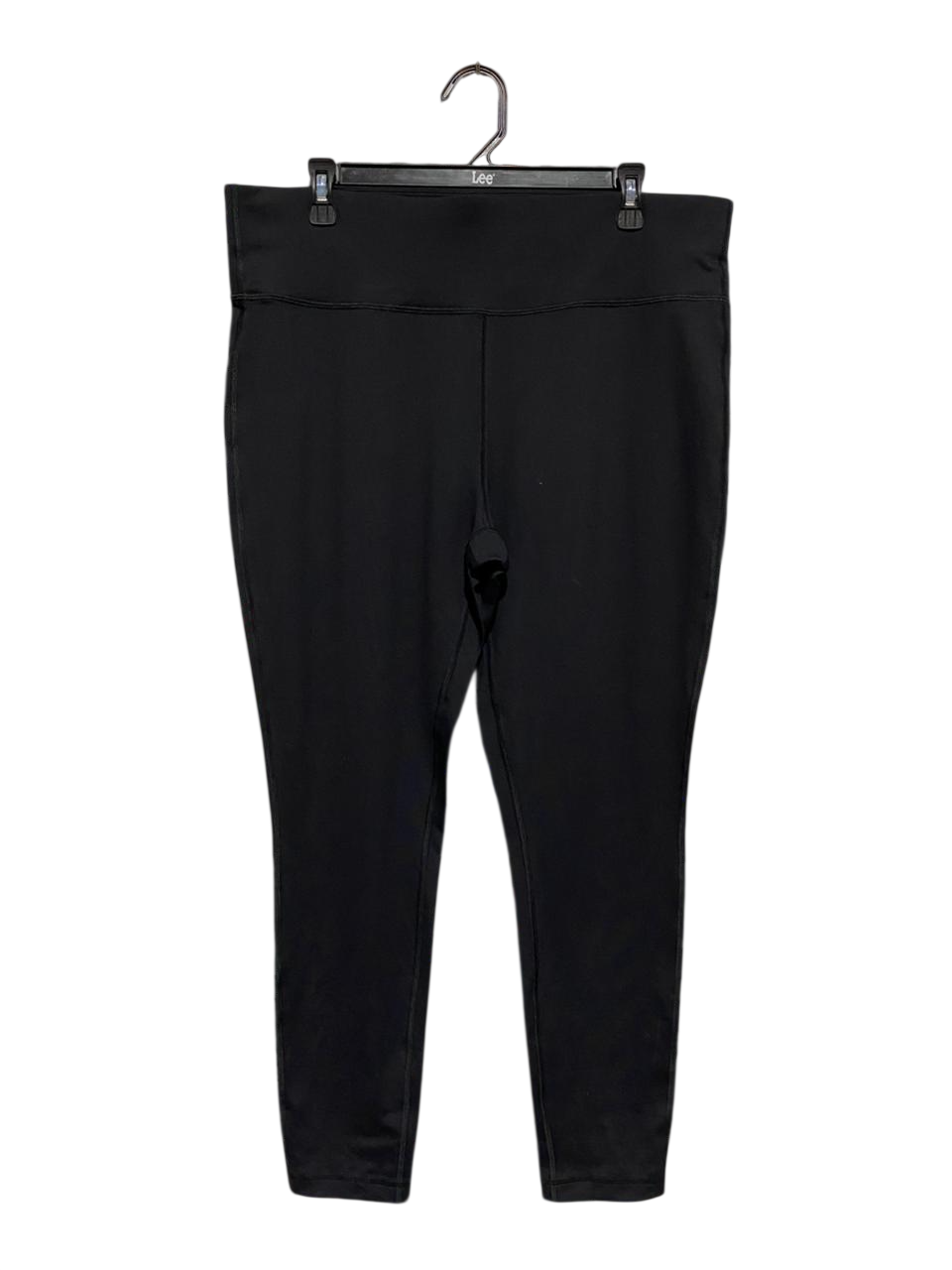 SOULUXE |XXL| WAIST 36| HIGH-WAISTED BLACK PERFORMANCE LEGGINGS WITH SIDE POCKETS / CLASSIC BLACK SLIM