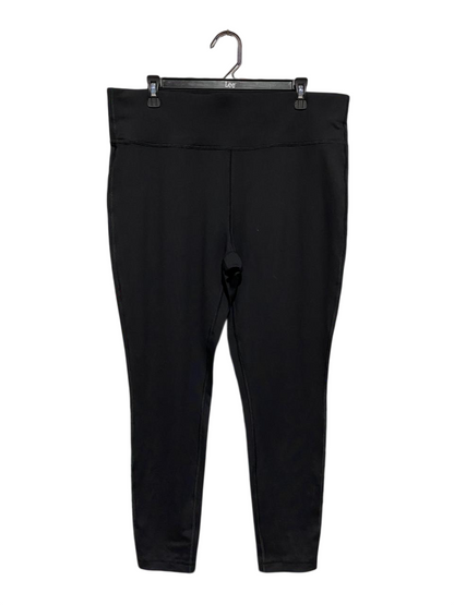 SOULUXE |XXL| WAIST 36| HIGH-WAISTED BLACK PERFORMANCE LEGGINGS WITH SIDE POCKETS / CLASSIC BLACK SLIM