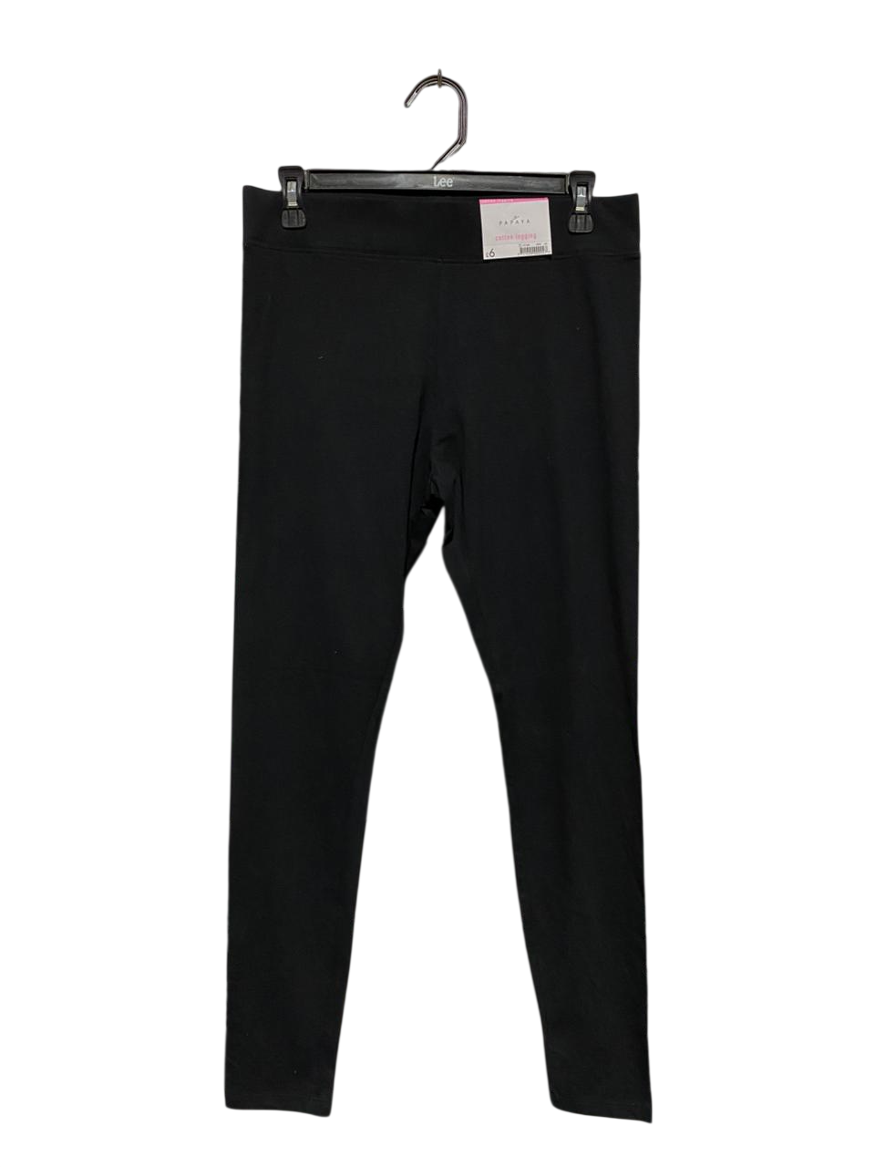 PAPAYA |L| WAIST 30| BLACK COTTON LEGGINGS