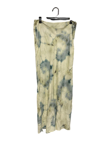 PULL & BEAR |XL| WAIST 34| C6| VINTAGE STYLE TIE-DYE MAXI SKIRT CREAM & GREY