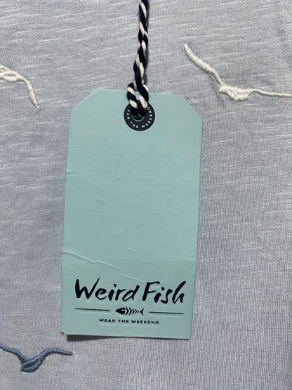 WEIRD FISH |L| BUST 21| THE SKY'S THE LIMIT EMBROIDERED BIRD T-SHIRT