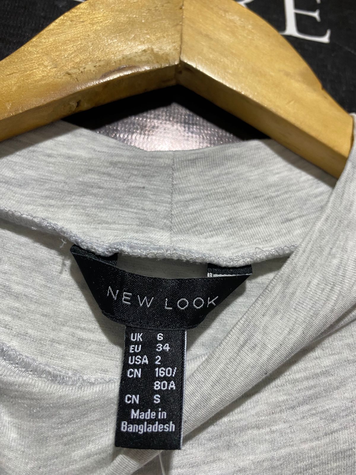 NEW LOOK |S| BUST 13| C1| ORGANIC COTTON MOCK NECK LONG SLEEVE TOP