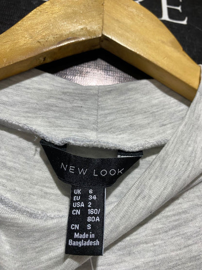 NEW LOOK |S| BUST 13| C1| ORGANIC COTTON MOCK NECK LONG SLEEVE TOP