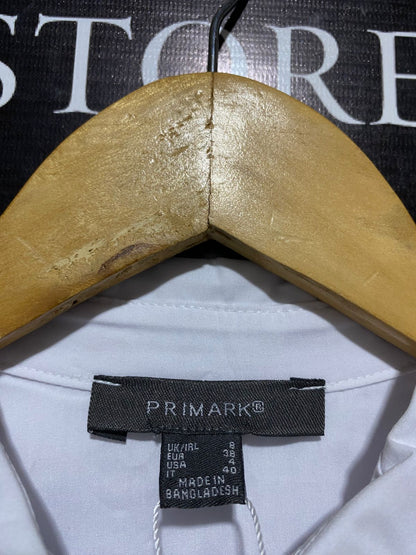 PRIMARK |L| BUST 18| ESSENTIAL WHITE LONG SLEEVE BUTTON-DOWN SHIRT
