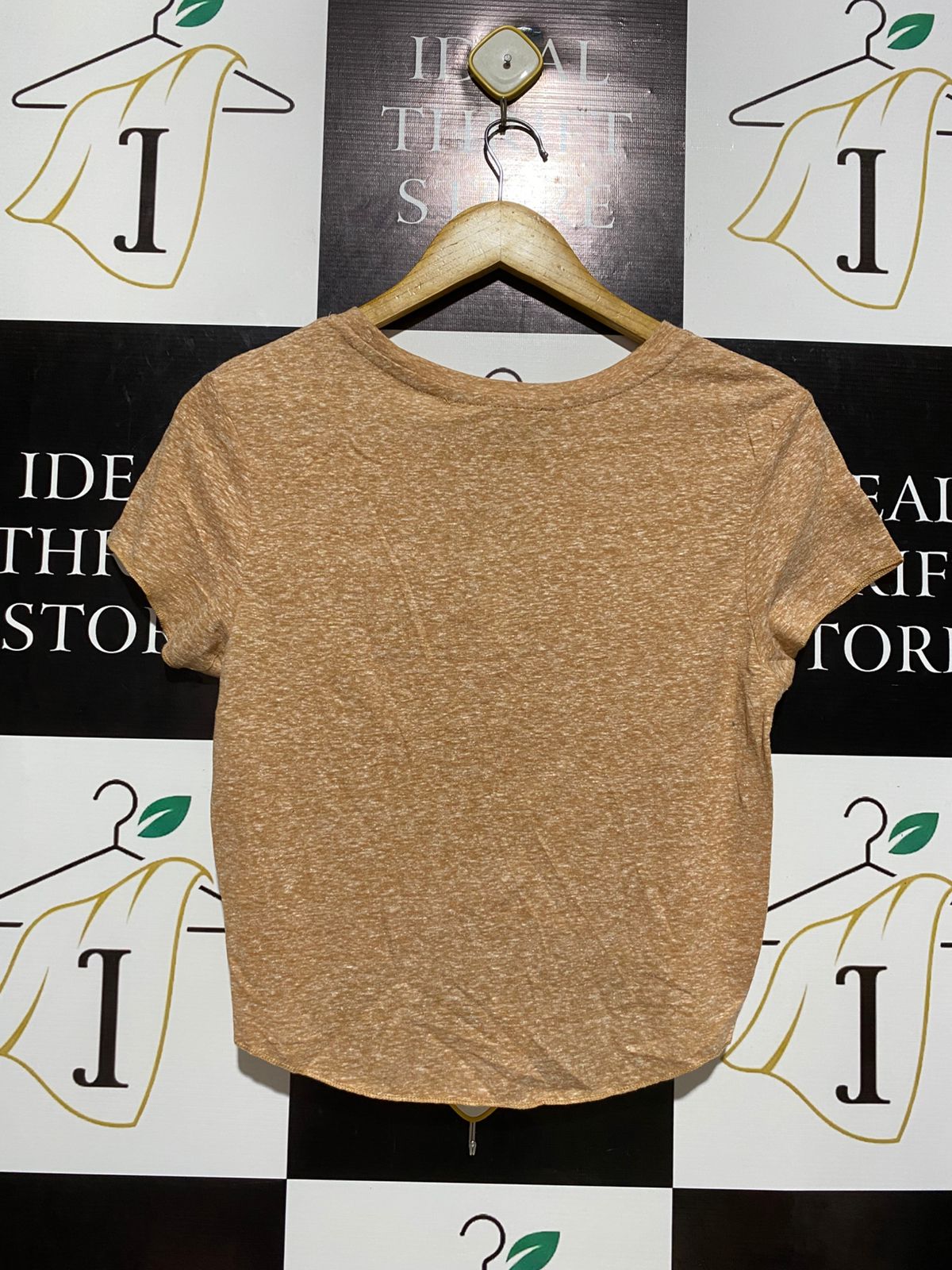 PRIMARK |XS| BUST 17 | B9|ORANGE KNOT-FRONT CROP TOP