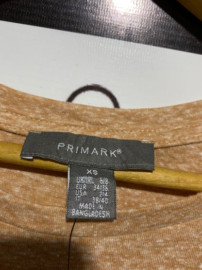 PRIMARK |XS| BUST 17 | B9|ORANGE KNOT-FRONT CROP TOP