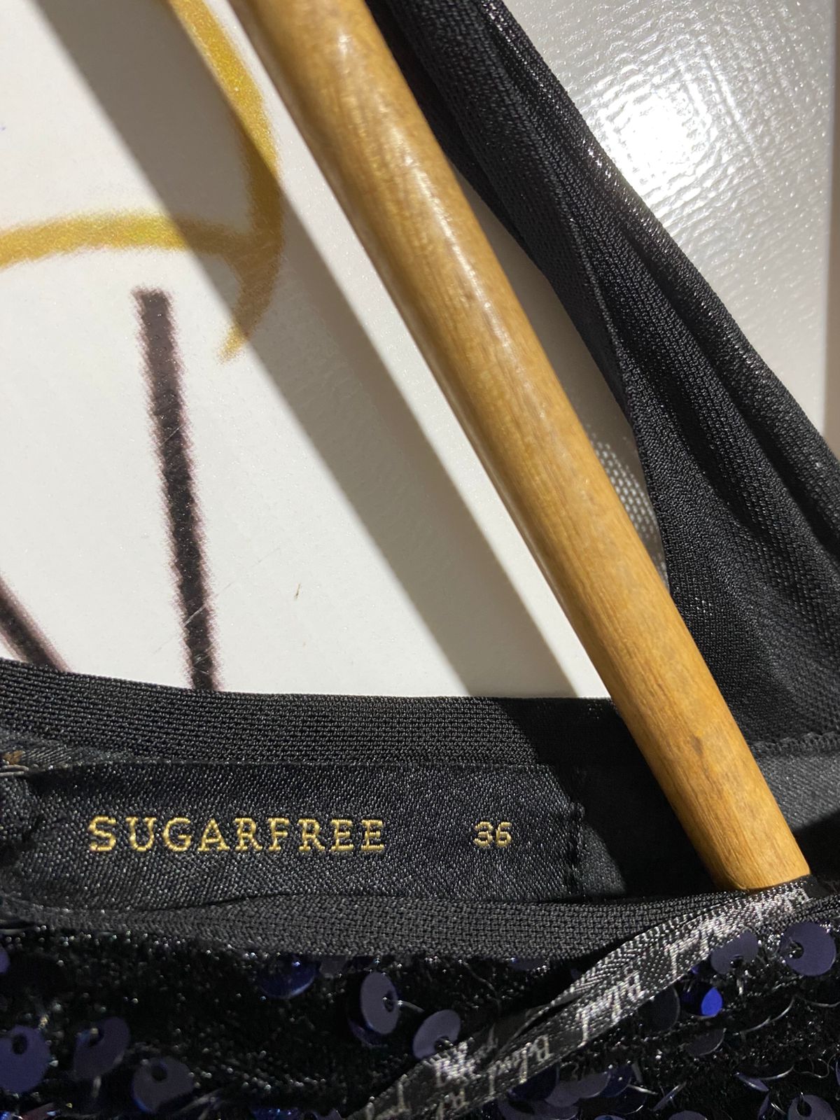 SUGARFREE |M| BUST 17| NAVY BLUE SEQUIN MINI DRESS