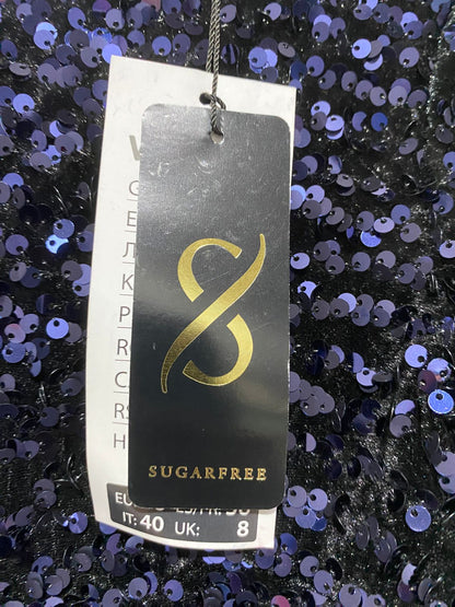 SUGARFREE |M| BUST 17| NAVY BLUE SEQUIN MINI DRESS