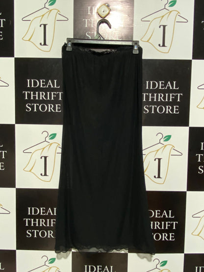 SHEIN |M| WAIST 28| EZWEAR BLACK MESH MAXI SKIRT