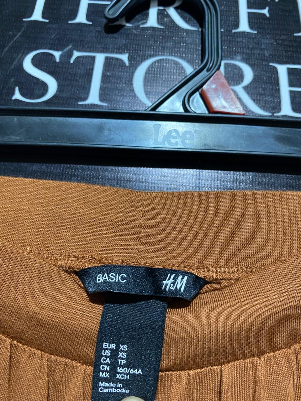 H&M |S| WAIST 24| C6| RUST ORANGE MAXI SKIRT